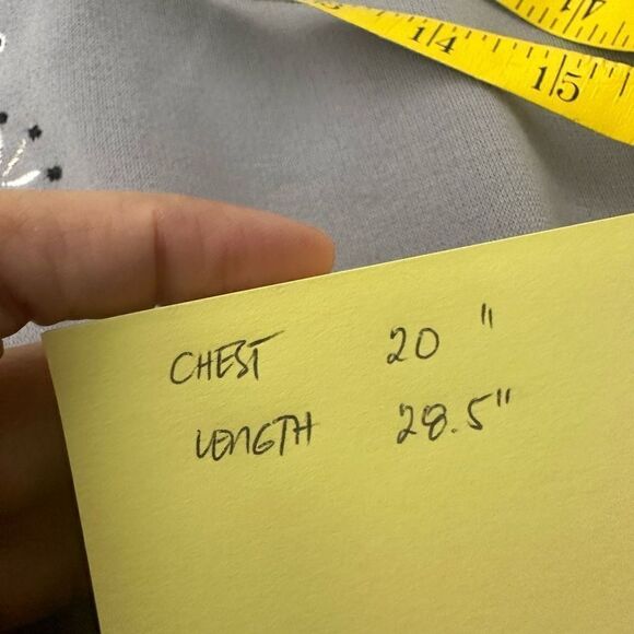 Bob Mackie Wearable Art Gray V Neck Embroidered Tunic Long Sleeves size XS - Picture 9 of 9